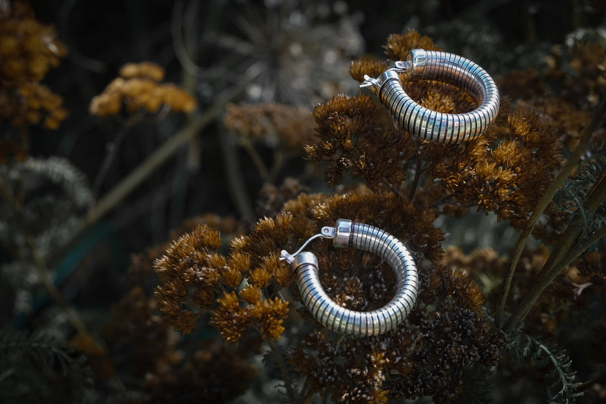 Chunky striped hoops