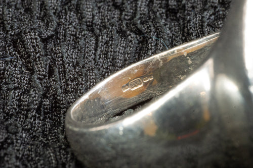 Rainbow quartz ring detail photograph