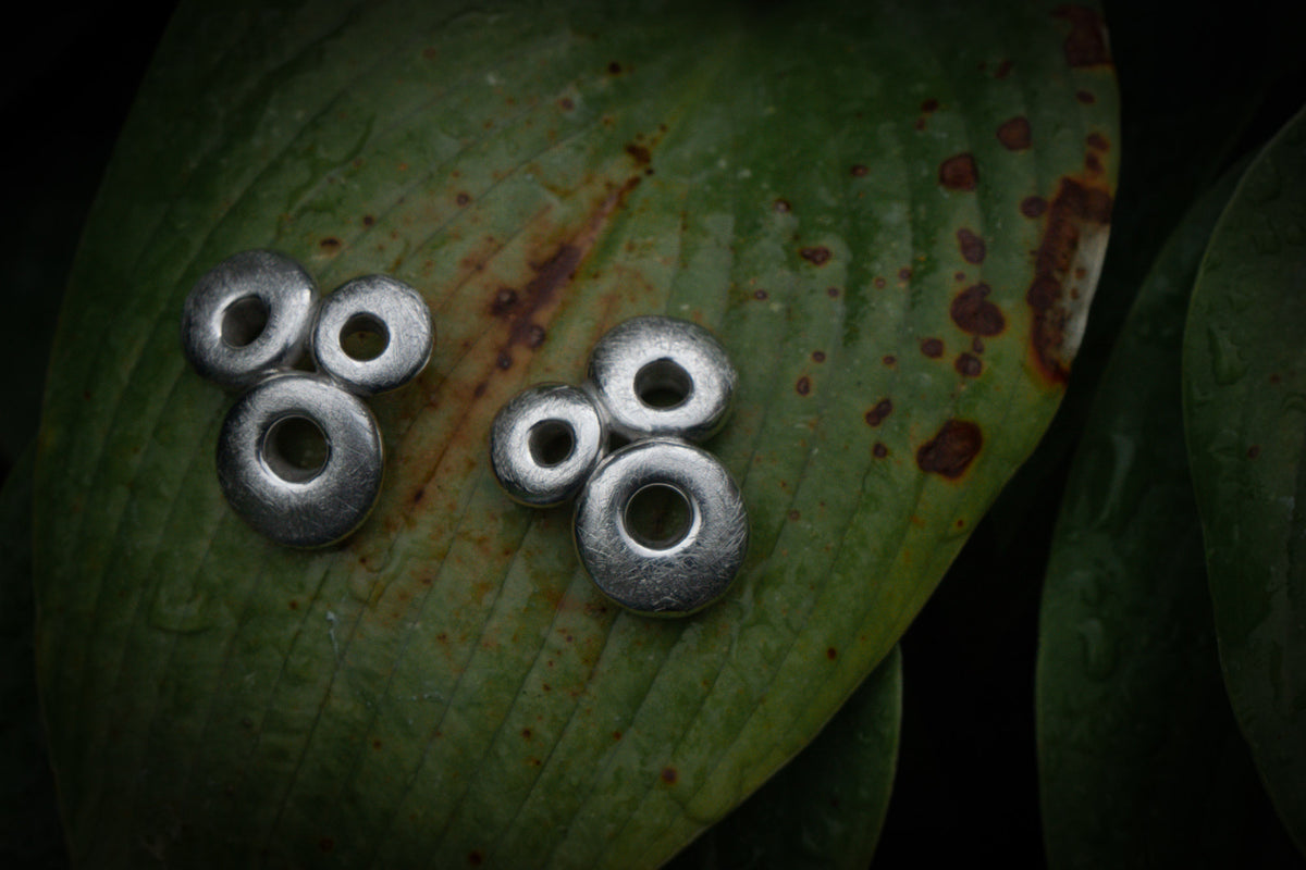 Circle brutalist studs editorial photograph
