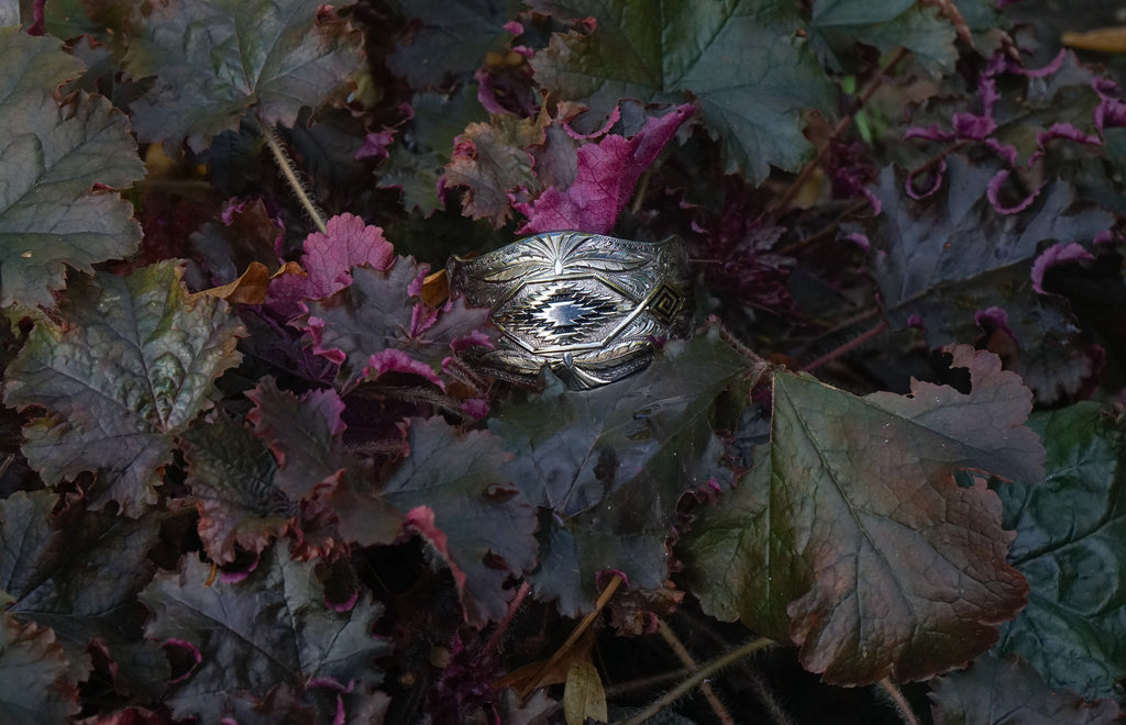 Western curved studs & bangle editorial photograph