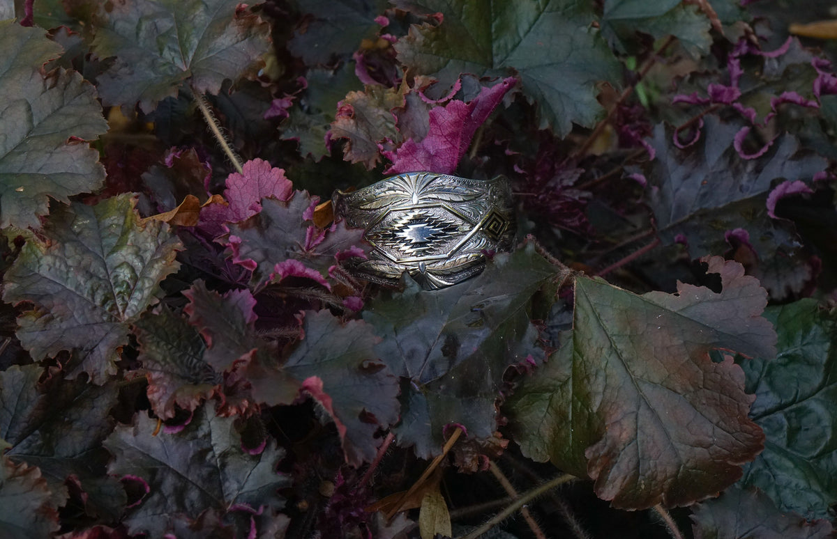 Western curved studs & bangle