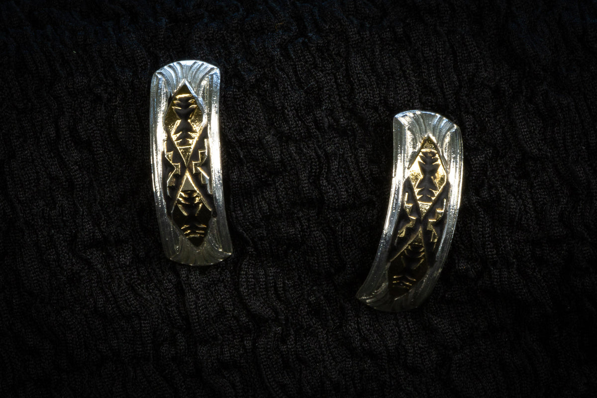 Western curved studs & bangle detail photograph